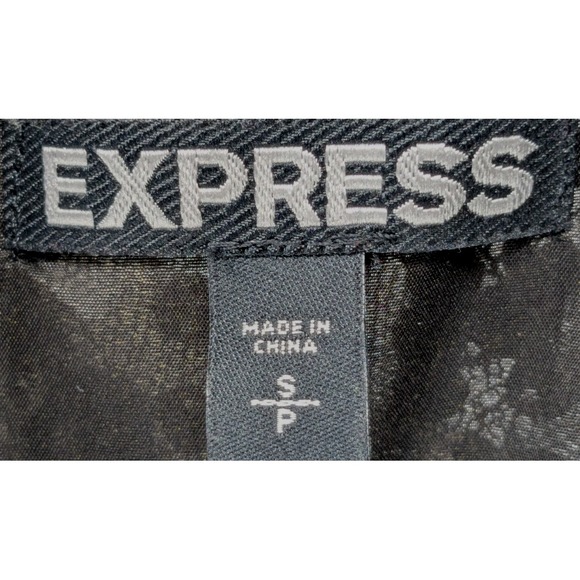 EXPRESS Dark Fairy Sequined Dress SMALL Black Spaghetti Straps Grunge - Picture 3 of 13